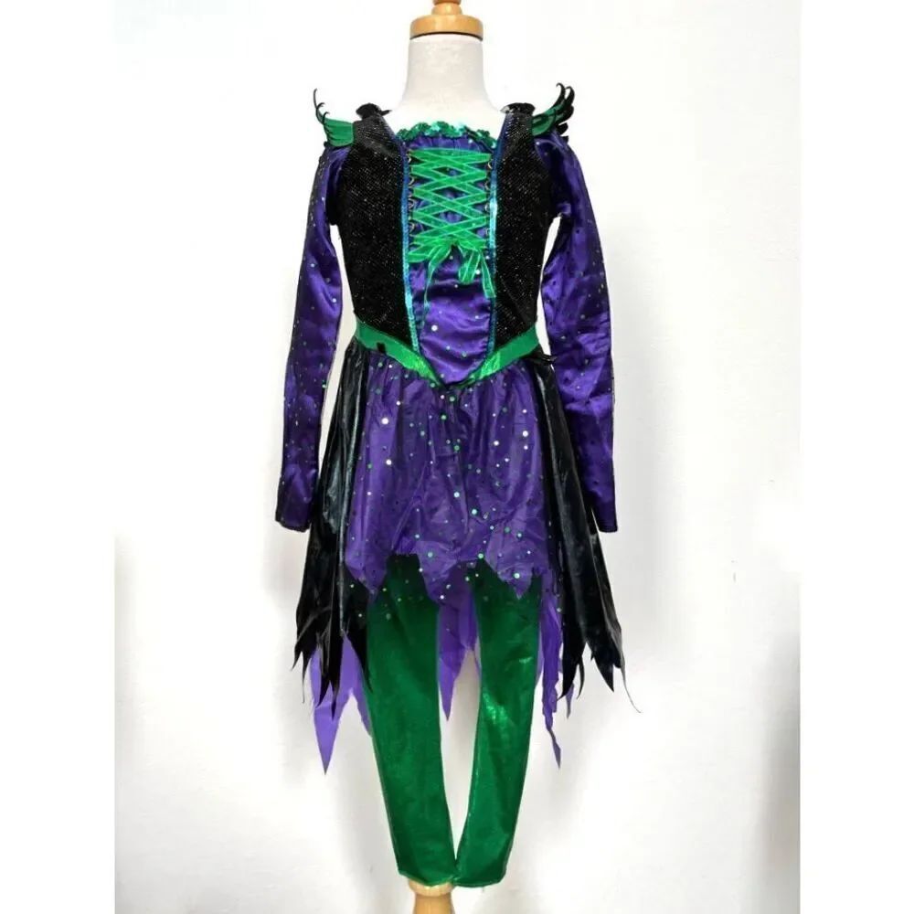 NEW Teetot Toddler Kids 5/6 3-piece Witch Costume